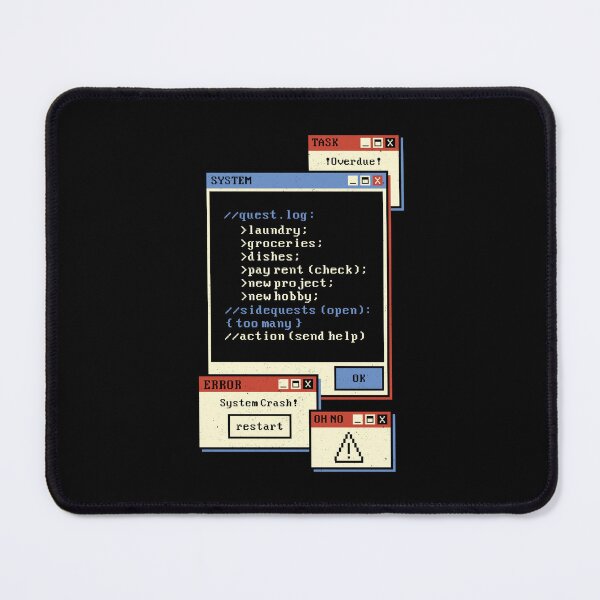 Item preview, Quest Log Full. Please Delete Some Side Quests by Tobe Fonseca designed and sold by Tobe Fonseca®.