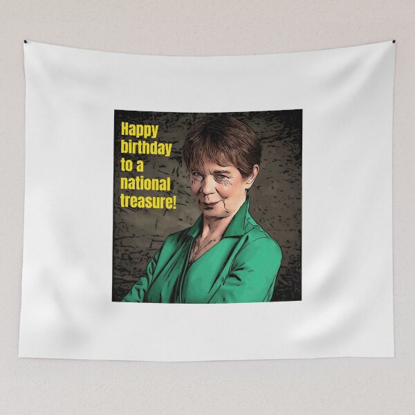 Item preview, Celebrity Traitors Celia Imrie Happy Birthday to a National Treasure designed and sold by JustforLaughs1.