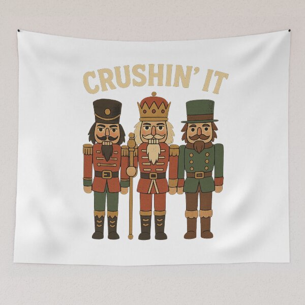 Item preview, Crushin’ It – Funny Nutcracker Christmas Shirt designed and sold by Zippitydodads.