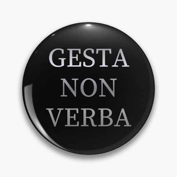Artikelvorschau, Gesta Non Verba – Lateinisches Zitat, minimalistisches Design entworfen und verkauft von GEEK_out.