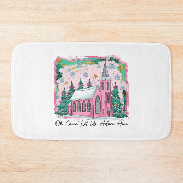 Item preview, Oh Come Let Us Adore Him, Merry Christmas ,Flake Snow , Winter Season, Tis The Season designed and sold by vintagearttee.