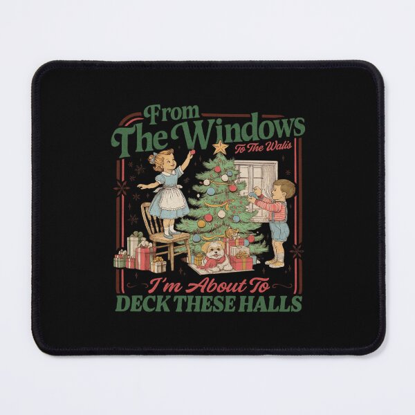 Item preview, From The Windows To The Walls I'm About To Deck These Halls Sweat, Funny Retro Christmas Sweater, Womens Holiday Party designed and sold by Foro-Chance.