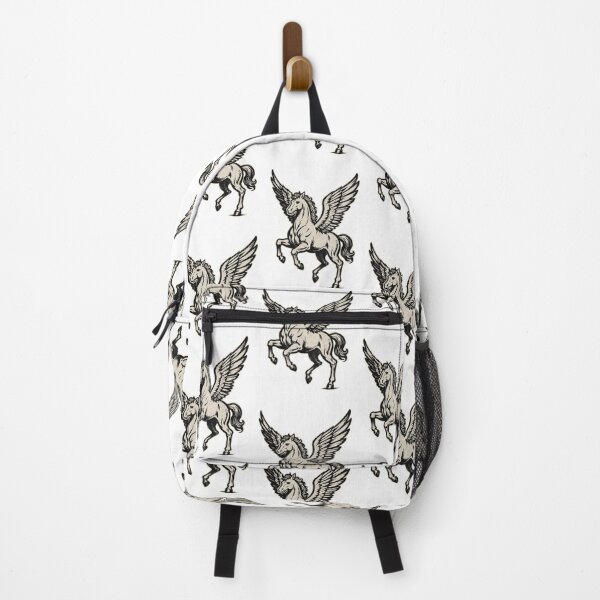 Item preview, Black and White Hand-Drawn Pegasus designed and sold by SugarCore.