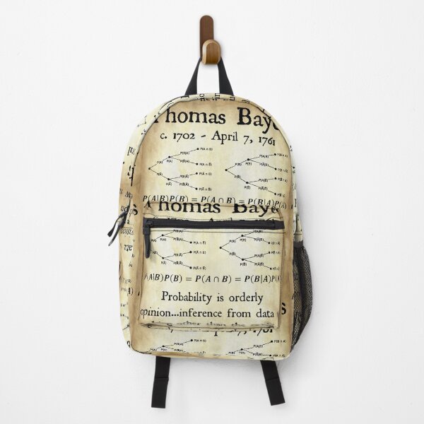 Item preview, Nerdy Vintage Thomas Bayes Probability is Oderly Opinion Math Science Teacher Black Text Parchment designed and sold by MathWare MathClips.