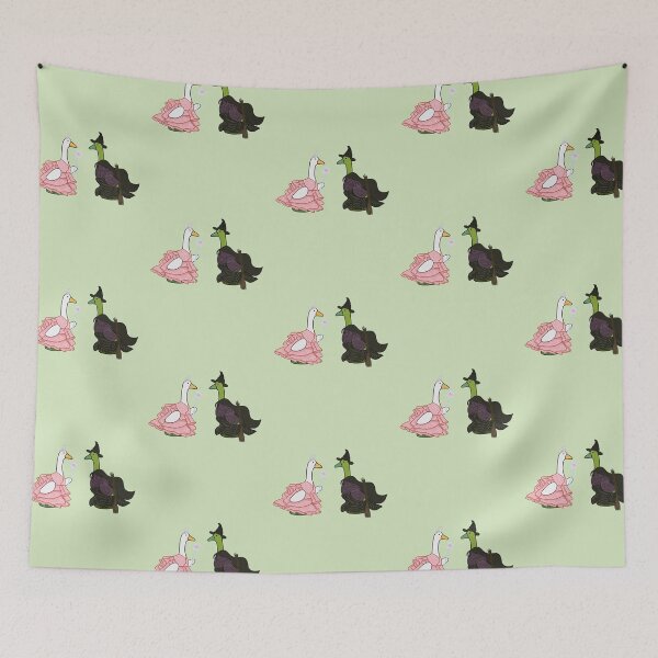 Item preview, Pink and green geese designed and sold by ChelseaZo.