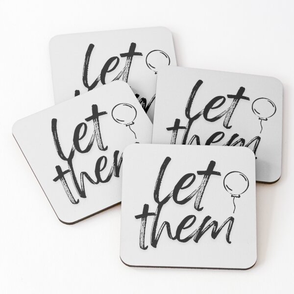 Item preview, Let them - inspirational, quote of the day, sticker, poster, gift card, artboard print, Hardcover Journals, Canvas Print, Poster, Framed Art Print, Photographic, Metal Print designed and sold by SpiralStairShop.