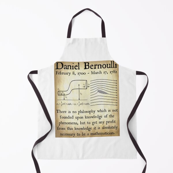 Item preview, Nerdy Vintage Daniel Bernoulli There is No Philosophy Which is Not Founded Upon Knowledge of the Phenomena Math Science Teacher Black Text Parchment designed and sold by MathWare MathClips.