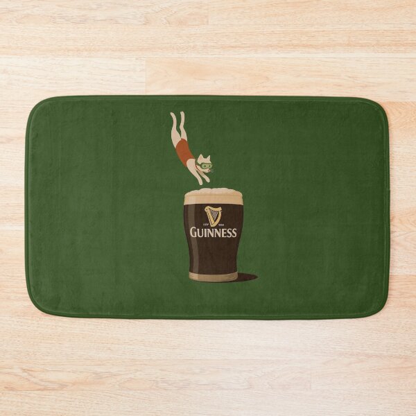 Item preview, Cat Diving Into A Pint Of Guinness designed and sold by FutureTraveller.