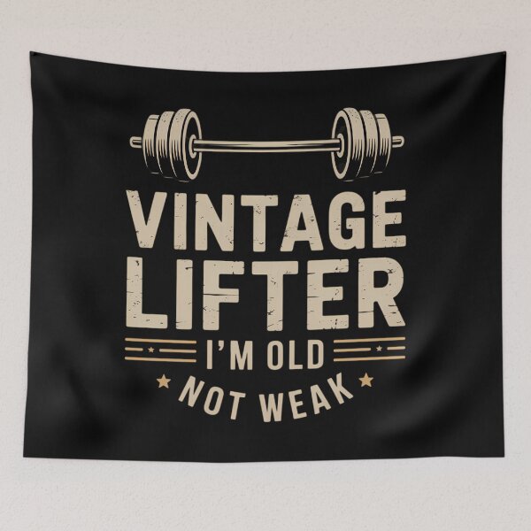 Item preview, Lifter I'M Old Not Weak Humor For Gym Lovers designed and sold by PunkNation-Arts.