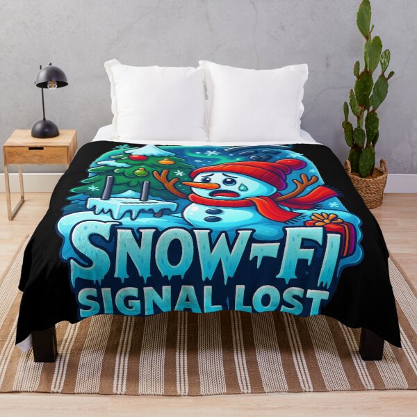 Item preview, Funny Snowman Christmas gift WiFi Snow-Fi Signal Lost Humor designed and sold by DrawHandArt.