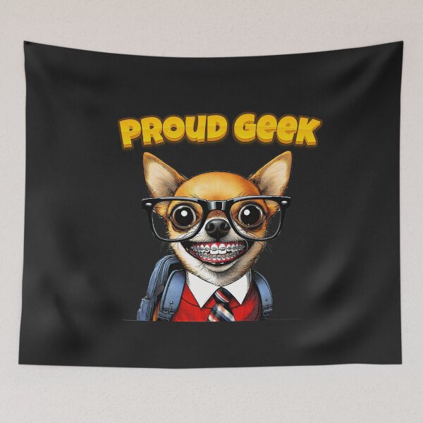 Item preview, Proud Geek Pup designed and sold by Cats and Other Things.