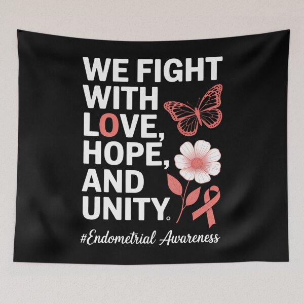 Item preview, Endometrial Cancer Awareness Peach Ribbon  designed and sold by PunkNation-Arts.