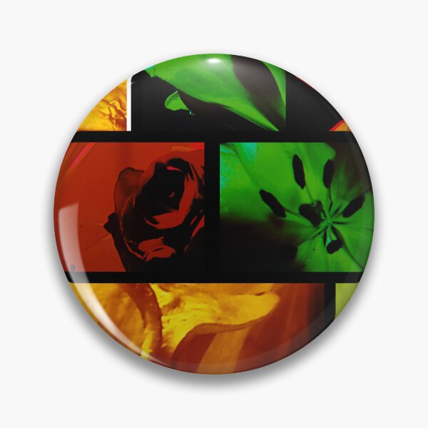 Item preview, Vibrant abstract flowers collage pop  designed and sold by LunatikPark.