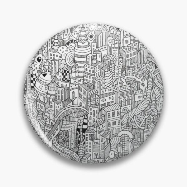 Item preview, Ciudad Laberinto de Doodle: Dibujo Intricado a Línea designed and sold by bsbd-action.