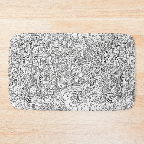 Item preview, Ciudad Laberinto de Doodle: Dibujo Intricado a Línea designed and sold by bsbd-action.