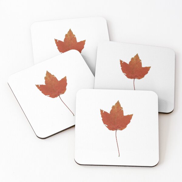 Item preview, Autumn Maple Leaf Scan Real Nature Sticker designed and sold by AraWalcherArt.
