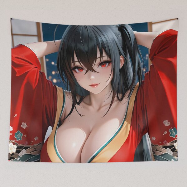Item preview, Taihou Gold Mask Lantern Light Azur Lane Anime Girl Waifu Kimono designed and sold by Raslbazola.