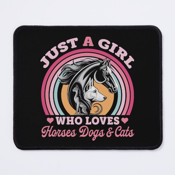 Item preview, Girl Who Loves Horses, Dogs & Cats designed and sold by TinaMDedrick.