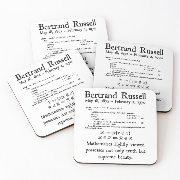 Item preview, Nerdy Vintage Bertrand Russell Mathematics Rightly Viewed Possesses Not Only Truth But Supreme Beauty Math Science Teacher Black Text designed and sold by MathWare MathClips.