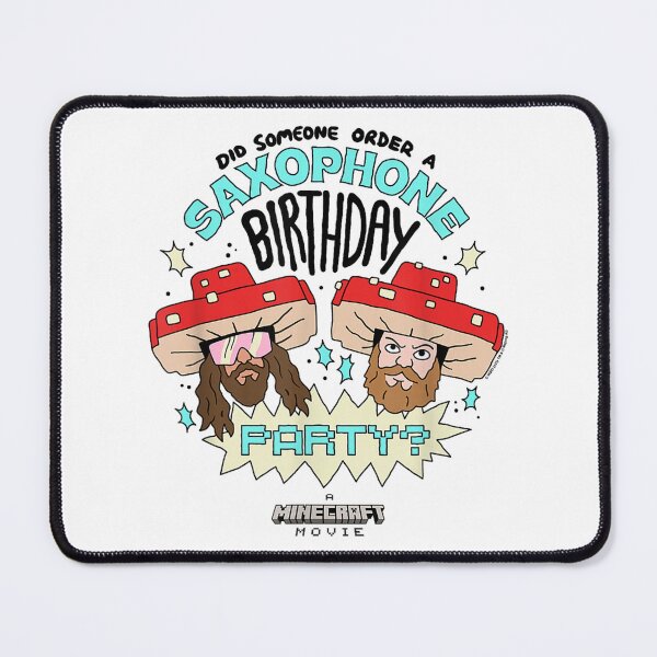 Item preview, Minecraft Mushroom Party – Funny Saxophone Birthday Art designed and sold by Rachel Francis6.
