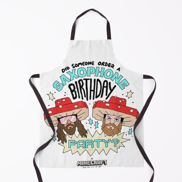 Item preview, Minecraft Mushroom Party – Funny Saxophone Birthday Art designed and sold by Rachel Francis6.