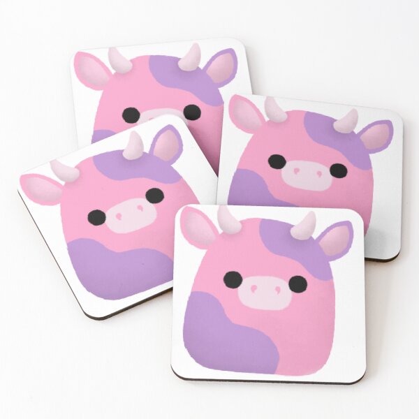 Item preview, Pink & Purple Cow Pillow designed and sold by VelvetFungi.
