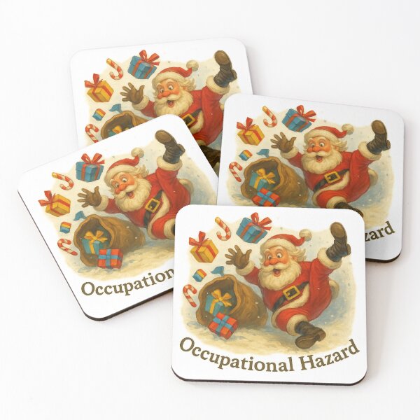 Item preview, Occupational Hazards – Santa’s Slippery Situation designed and sold by TheJoyfulPen.