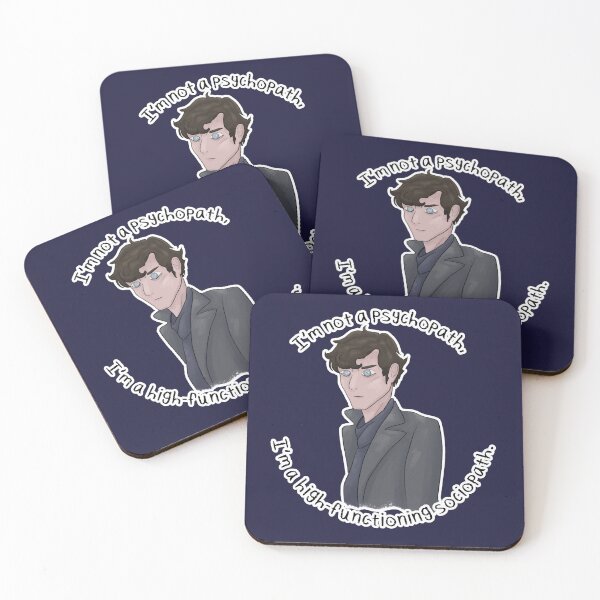 Item preview, Sherlock Holmes BBC (Benedict Cumberbatch) "I'm not a psychopath, I'm a high functioning sociopath." designed and sold by hunterballard44.