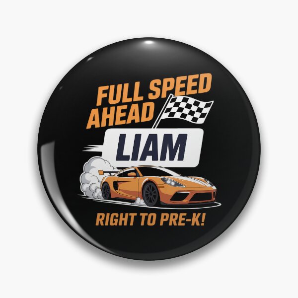 Item preview, Liam Race Car First Day of Pre K Personalized designed and sold by PunkNation-Arts.