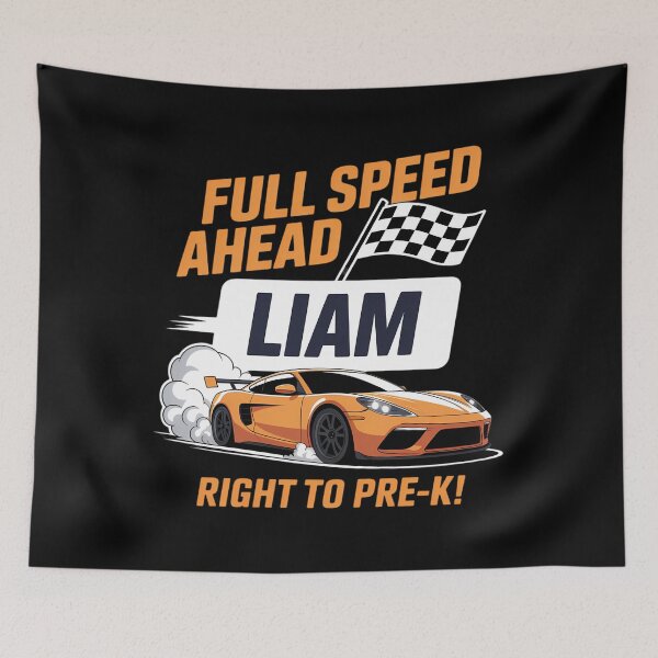 Item preview, Liam Race Car First Day of Pre K Personalized designed and sold by PunkNation-Arts.
