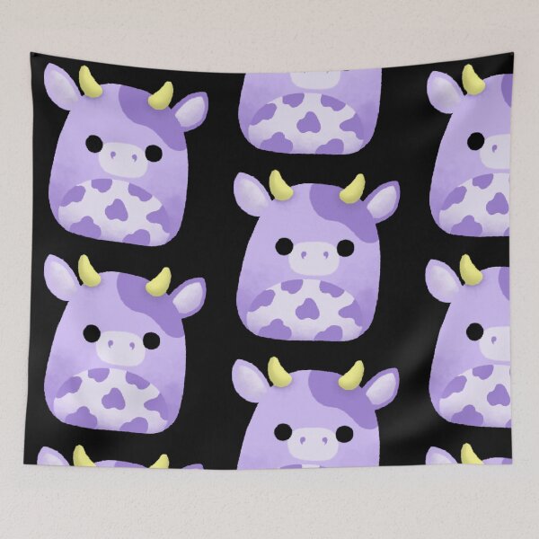 Item preview, Purple Spots Cow Pillow designed and sold by VelvetFungi.