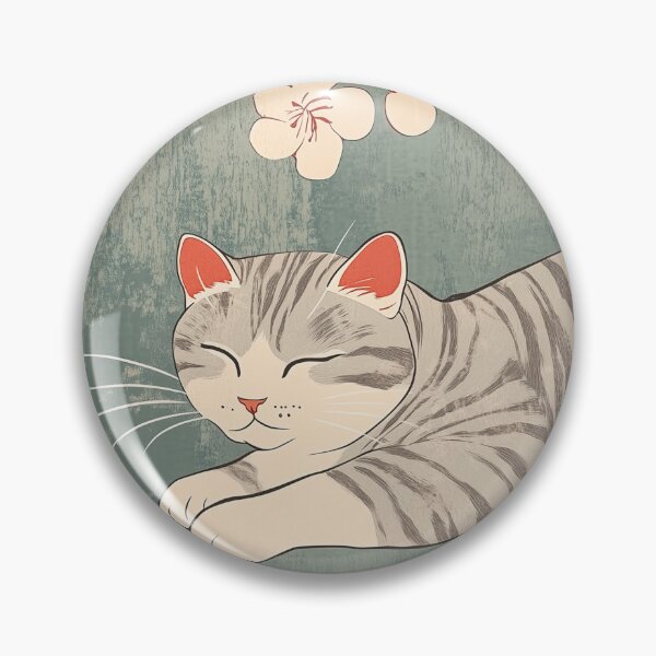 Item preview, Kawaii Japanese painting Cat 22 designed and sold by ukitsuki.