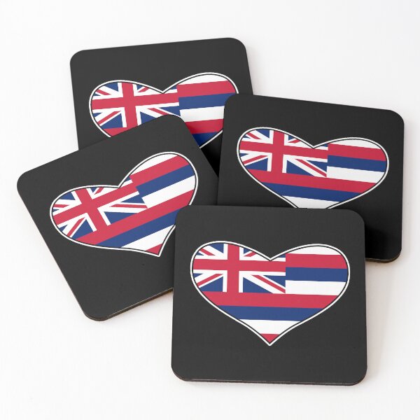 Item preview, Hawaiian Heart Flag  designed and sold by wickedcartoons.