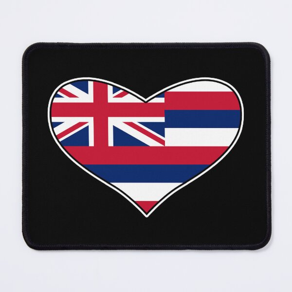 Item preview, Hawaiian Heart Flag designed and sold by wickedcartoons.