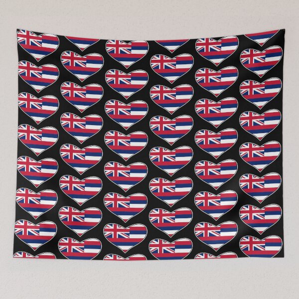 Item preview, Hawaiian Heart Flag  designed and sold by wickedcartoons.