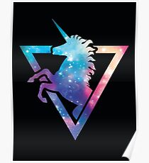 Galaxy Unicorn Poster