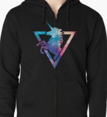 Galaxy Unicorn Zipped Hoodie