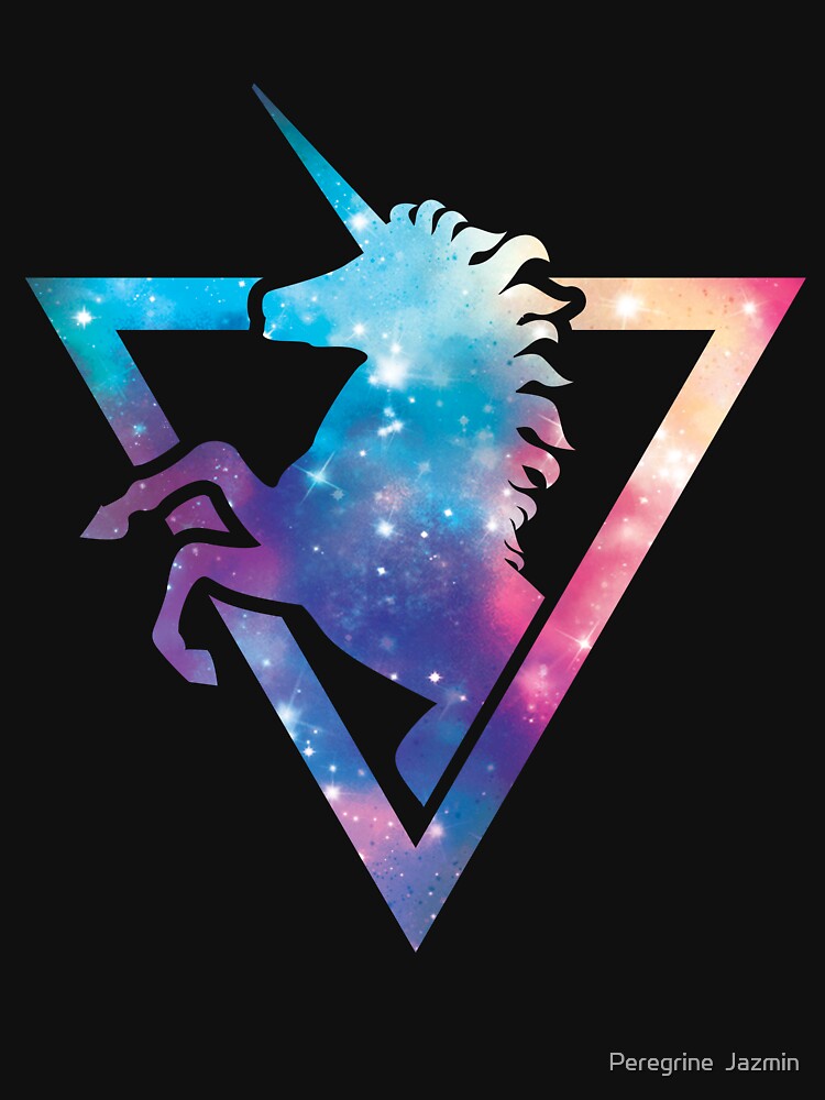 Thumbnail 7 of 7, Classic T-Shirt, Galaxy Unicorn designed and sold by retkikosmos.