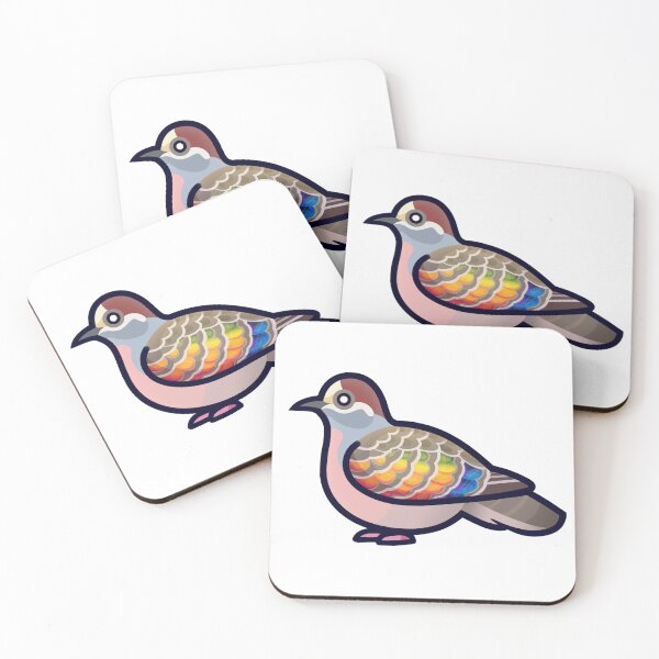 Item preview, Common Bronzewing Pigeon (Left facing) designed and sold by mitsun.
