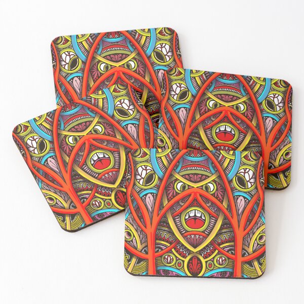 Item preview, Henna inspired mask pattern | bright colors designed and sold by rose-michele.