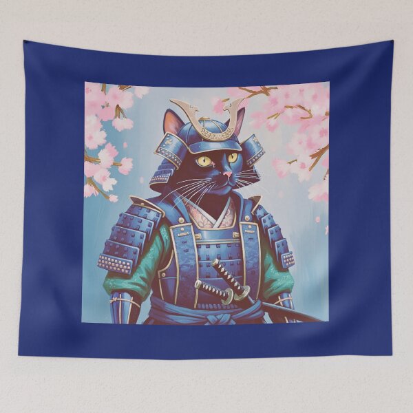 Item preview, Armored Cat Samurai: Your Ultimate Guardian designed and sold by Naturich.