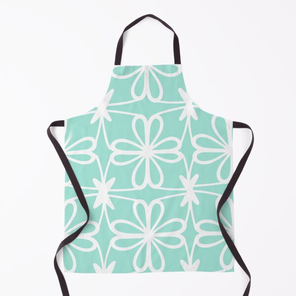 Item preview, Aqua Floral Tile designed and sold by CraftedHome.