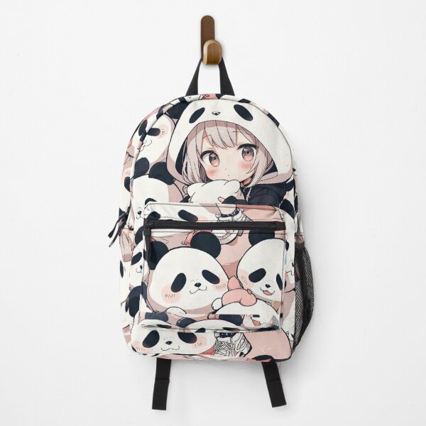 Item preview, Panda Hug Dreams – Cute Kawaii Girl with Panda Hoodie designed and sold by ShopSpire.