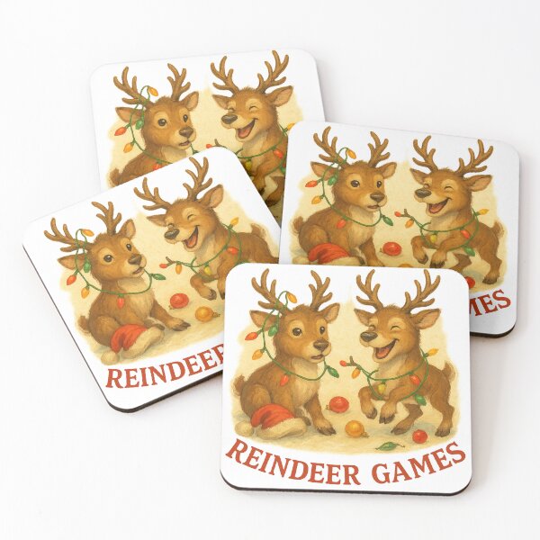 Item preview, Reindeer Games – Tangled in Christmas Cheer designed and sold by TheJoyfulPen.