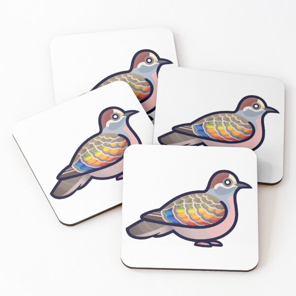 Item preview, Common Bronzewing Pigeon (Right facing) designed and sold by mitsun.