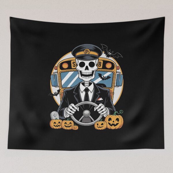 Item preview, Halloween Skeleton School Bus Driver 1  designed and sold by MathisBellanger.