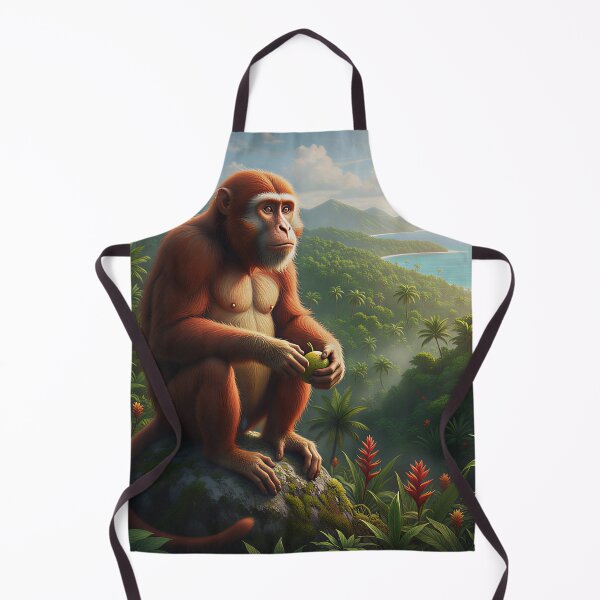 Item preview, Tropical Monkey Dream – Jungle Cliff Artwork designed and sold by VoidBloom Studio.