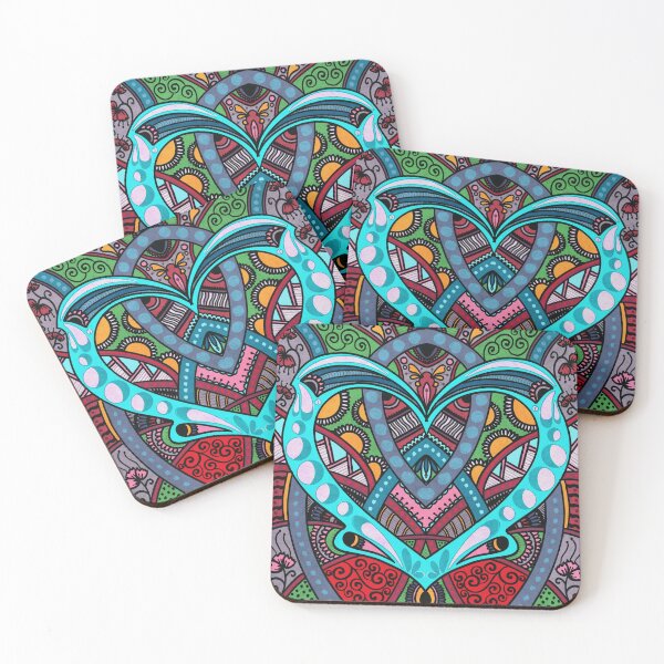 Item preview, Henna inspired heart pattern | modern textures designed and sold by rose-michele.