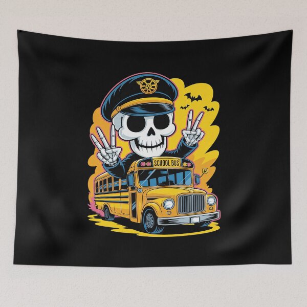 Item preview, Halloween Skeleton School Bus Driver 4  designed and sold by MathisBellanger.