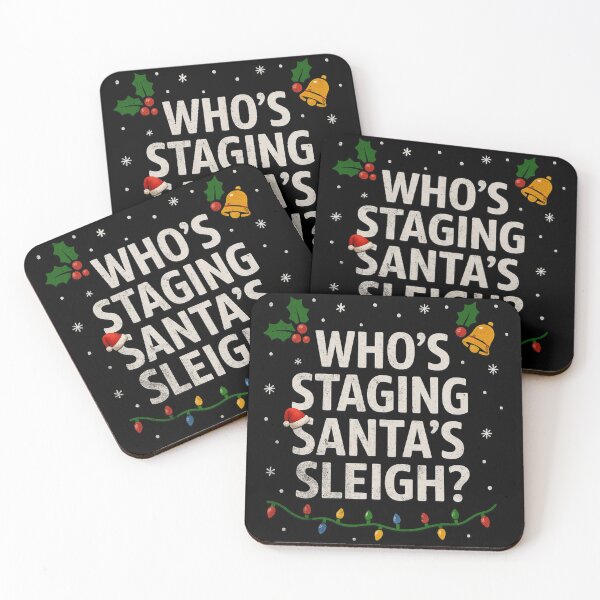 Item preview, Who’s Staging Santa’s Sleigh? Funny Drag Racing Christmas designed and sold by CarantinedChaos.